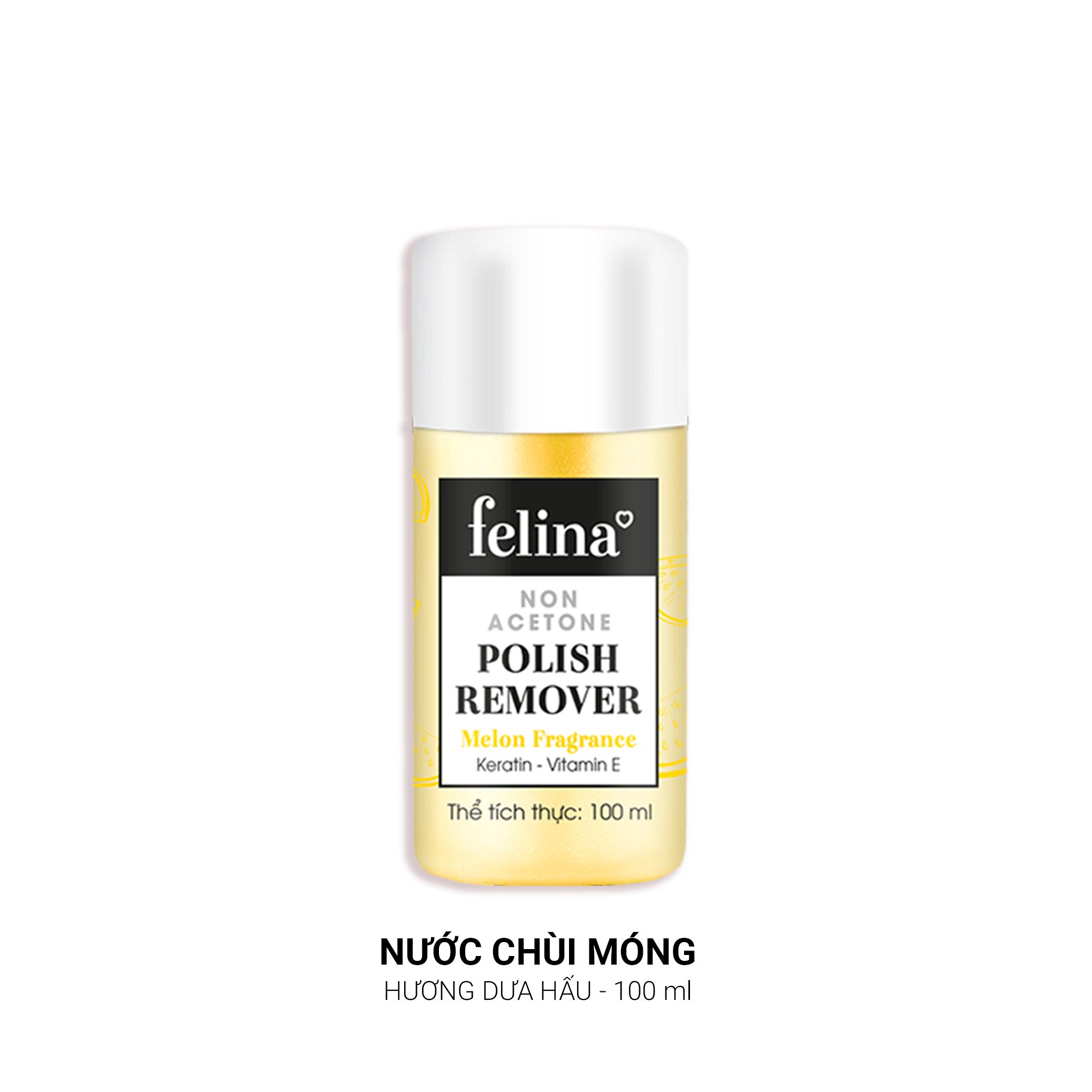 Nước rửa móng tay Felina màu vàng 100 ml