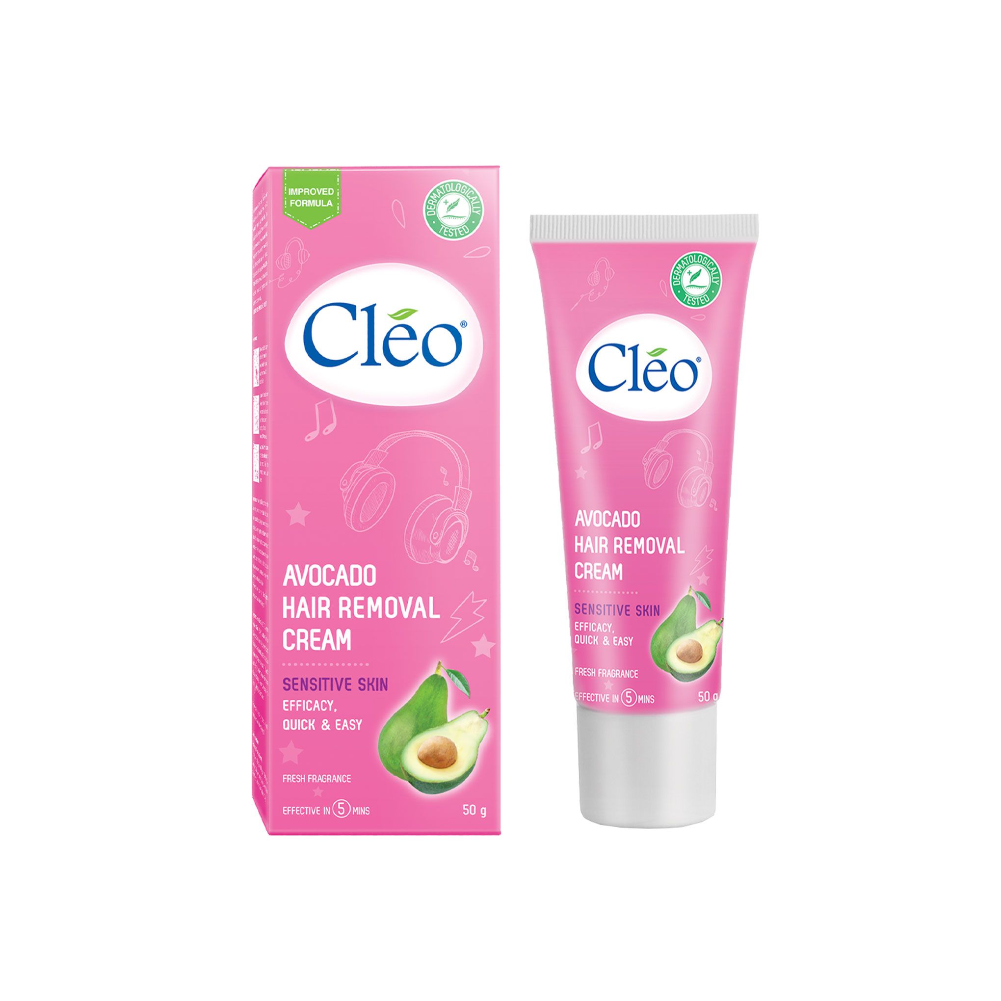 Kem bơ tẩy lông Cleo da nhạy cảm 50g