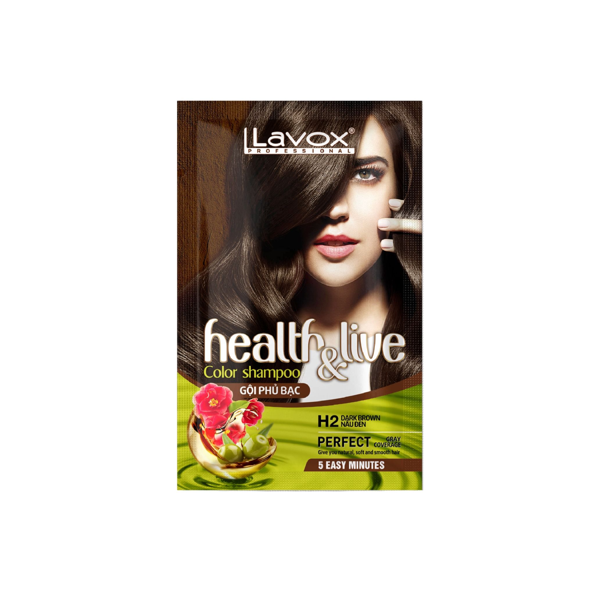 Gội Phủ Bạc Lavox 30ml - H2 Nâu Đen