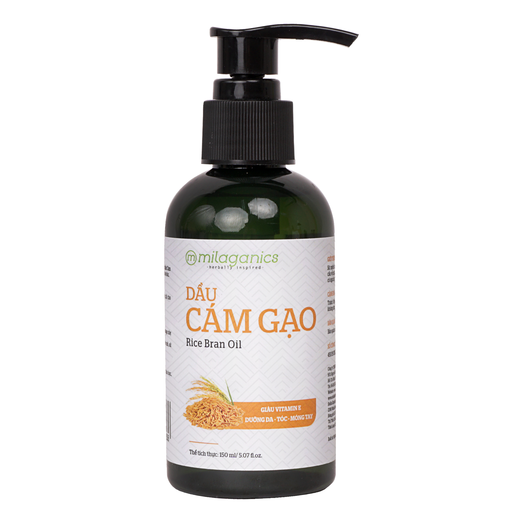 Dầu Cám Gạo Milaganics 150ml
