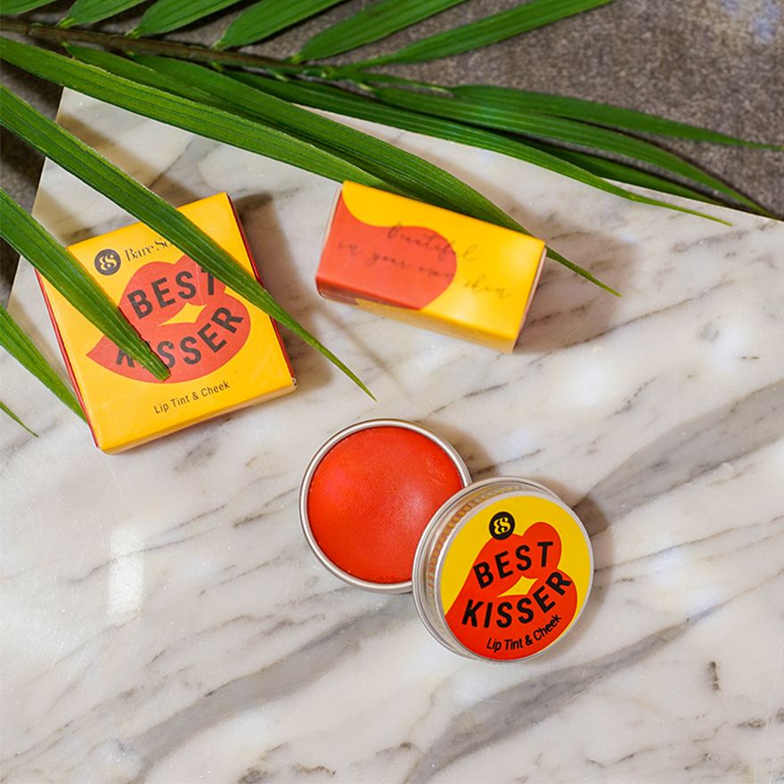 Son Dưỡng Có Màu Và Má Hồng BareSoul Best Kisser Lip Tint & Cheek Plus 10g Đỏ Hồng