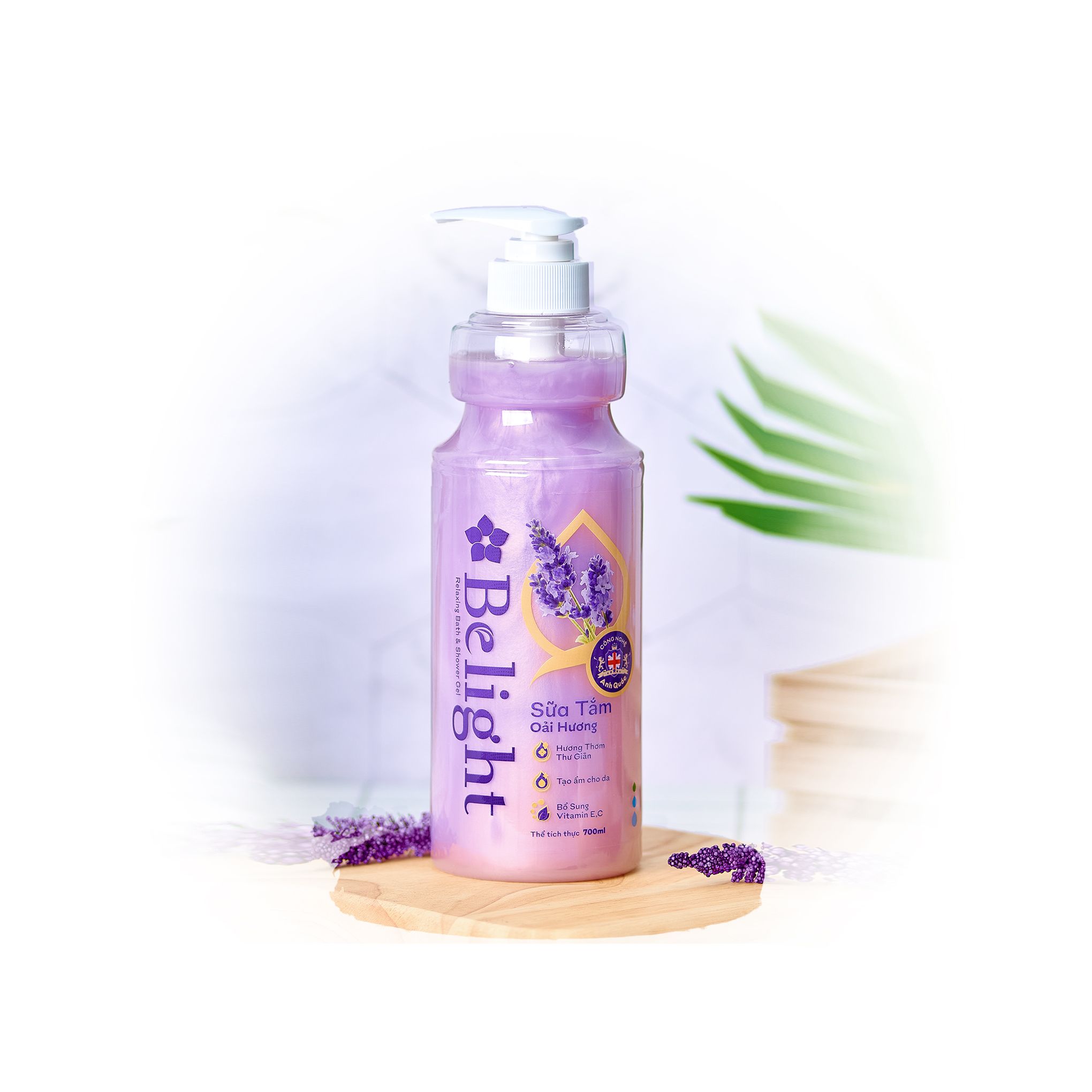 Sữa tắm thư giãn Belight oải hương - 700ml