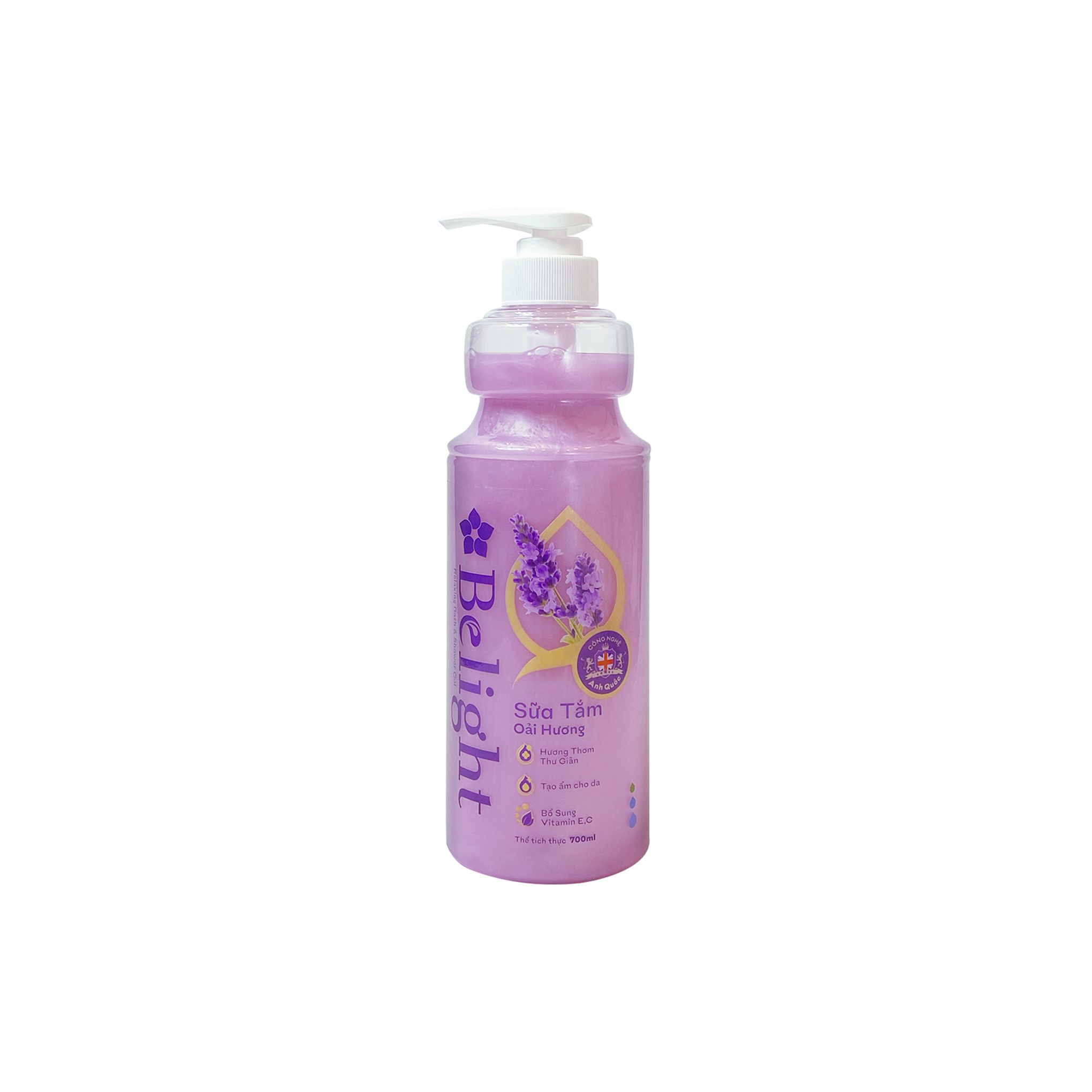 Sữa tắm thư giãn Belight oải hương - 700ml