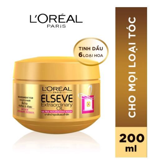 Kem Ủ L'Oreal Paris Dưỡng Tóc Suôn Mượt Bồng Bềnh 200ml