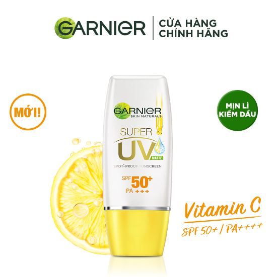 Kem Chống Nắng Garnier Làm Sáng Da Mịn Lì, Kiềm Dầu Light Complete Super Uv Matte 30ml