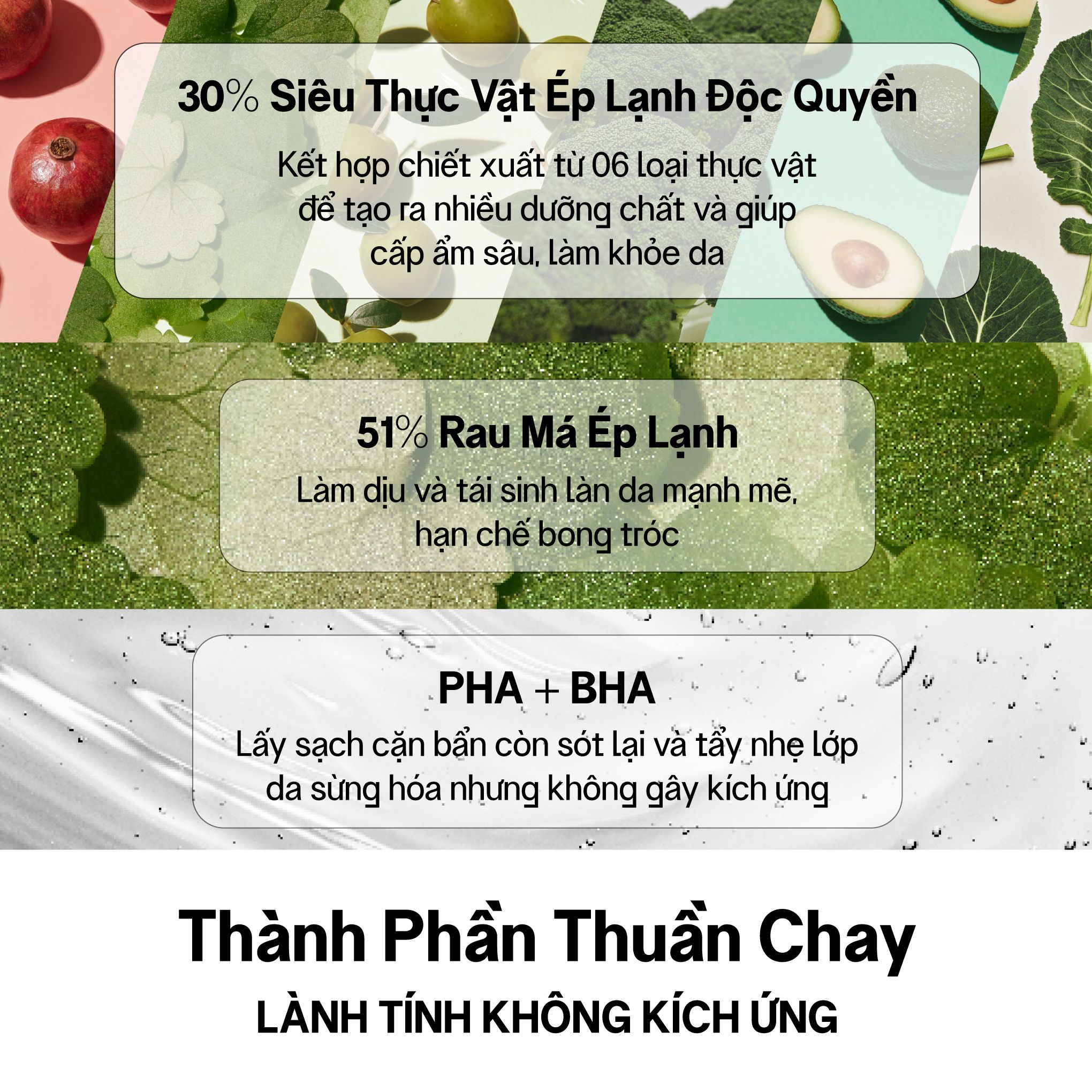Nước Cân Bằng Da Vegick (Superfood Pha + Bha Pore Toner, 210Ml)
