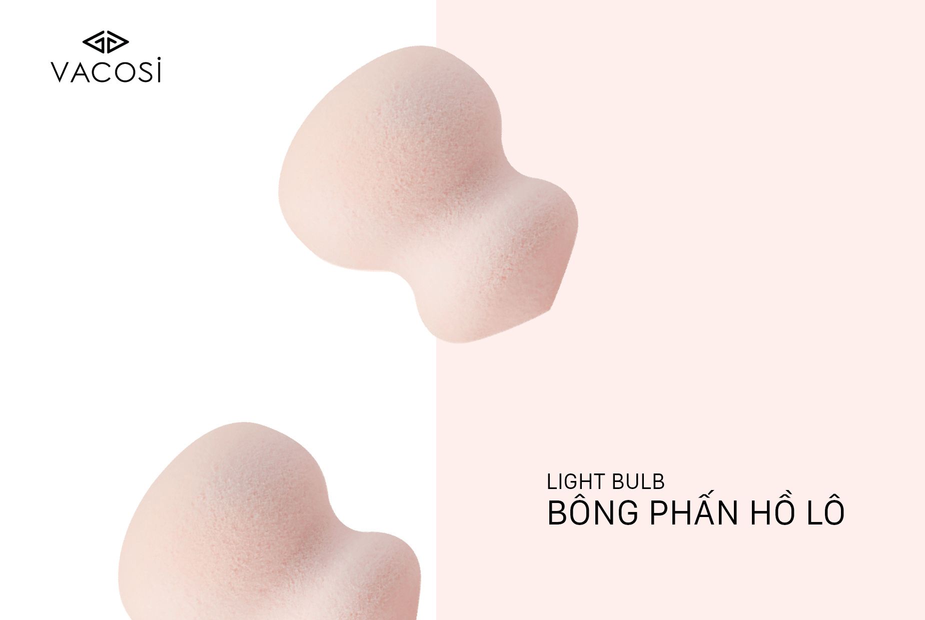 Bông Phấn Ướt Hồ Lô Vacosi Pear Blender Pro Sponge-BP06