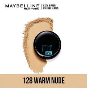 Phấn Nền Mịn Lì Maybelline Fit Me Matte Poreless Powder Spf28 Pa+++ 6g .#128 Warm Nude