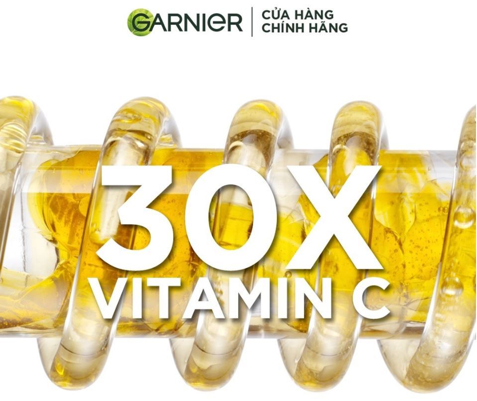 Tinh Chất Garnier Tăng Cường Sáng Da Mờ Thâm Light Complete 30X Vitamin C Booster Serum 30ml