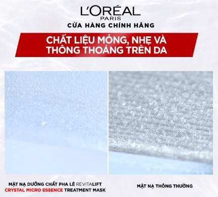 Mặt Nạ Dưỡng Chất L'Oreal Revitalift Crystal Micro Essence Treatment Mask Căng Mướt Da 25g