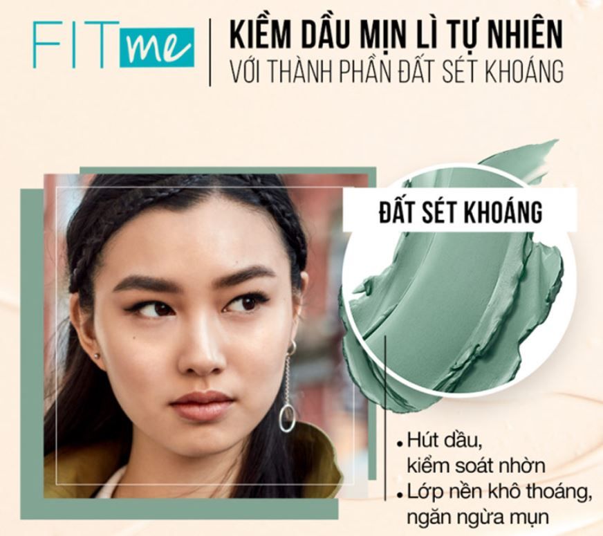 Kem Nền Maybelline New York Fit Me Matte+ Poreless Kiềm Dầu Chống Nắng Spf22 30ml .#112 Naturalivory