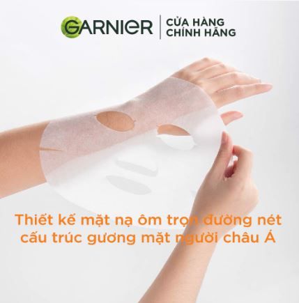 Mặt Nạ Garnier Tinh Chất Sữa Tươi & Vitamin C Sáng Da Garnier Light Complete Bright Up Serum Mask 28ml