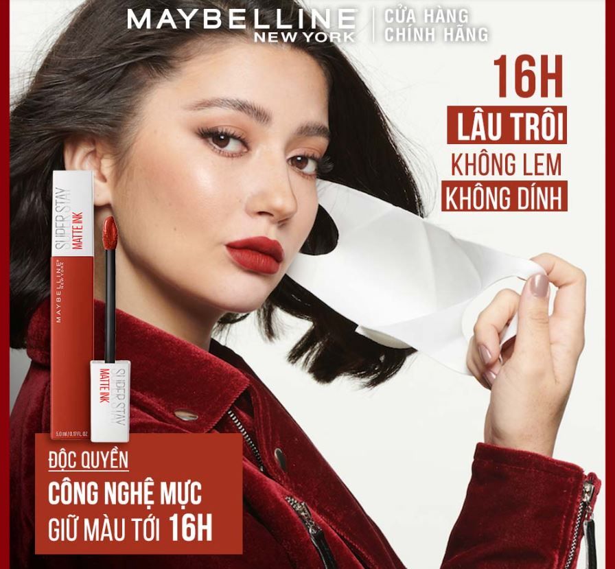 Son Kem Lì Maybelline Superstay Matte Ink 5ml .#355 Shaker