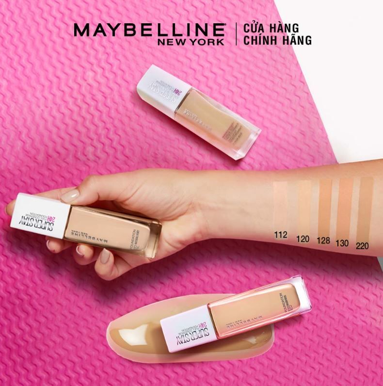 Kem Nền Lâu Trôi Maybelline Superstay 24H Full Coverage 30ml .#220 Natural Beige