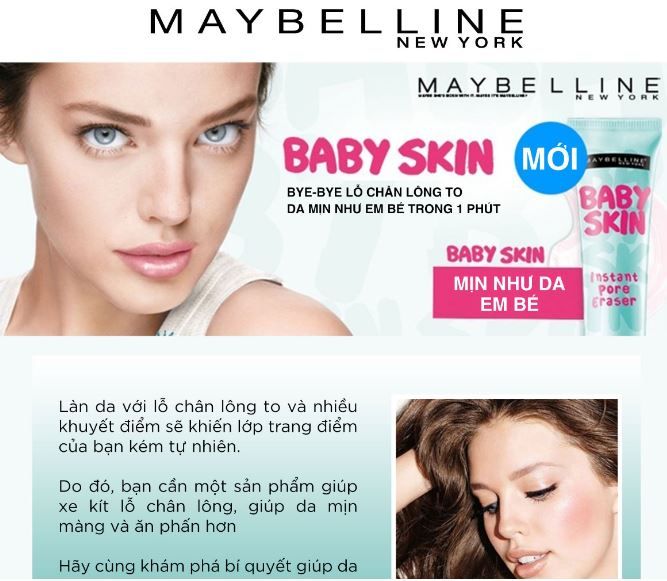 Kem Lót Maybelline New York Mịn Da Baby Skin 22ml