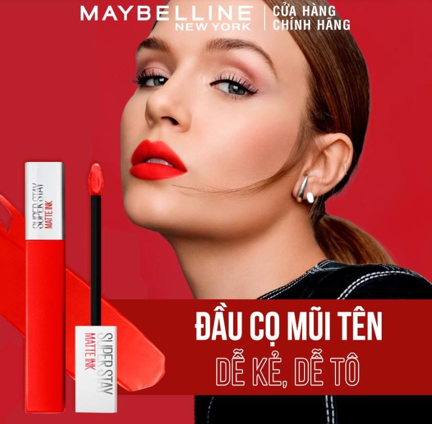 Son Kem Lì Maybelline Superstay Matte Ink 5ml .#355 Shaker