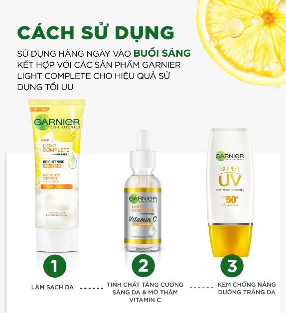 Kem Chống Nắng Garnier Làm Sáng Da Mịn Lì, Kiềm Dầu Light Complete Super Uv Matte 30ml