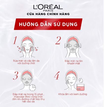 Mặt Nạ Dưỡng Chất L'Oreal Revitalift Crystal Micro Essence Treatment Mask Căng Mướt Da 25g