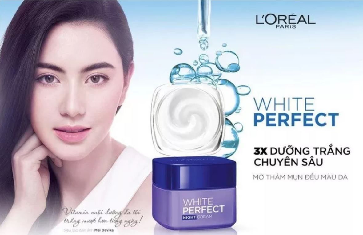 Kem Dưỡng L'Oreal Paris Skincare Sáng Da Ban Đêm White Perfect 50ml