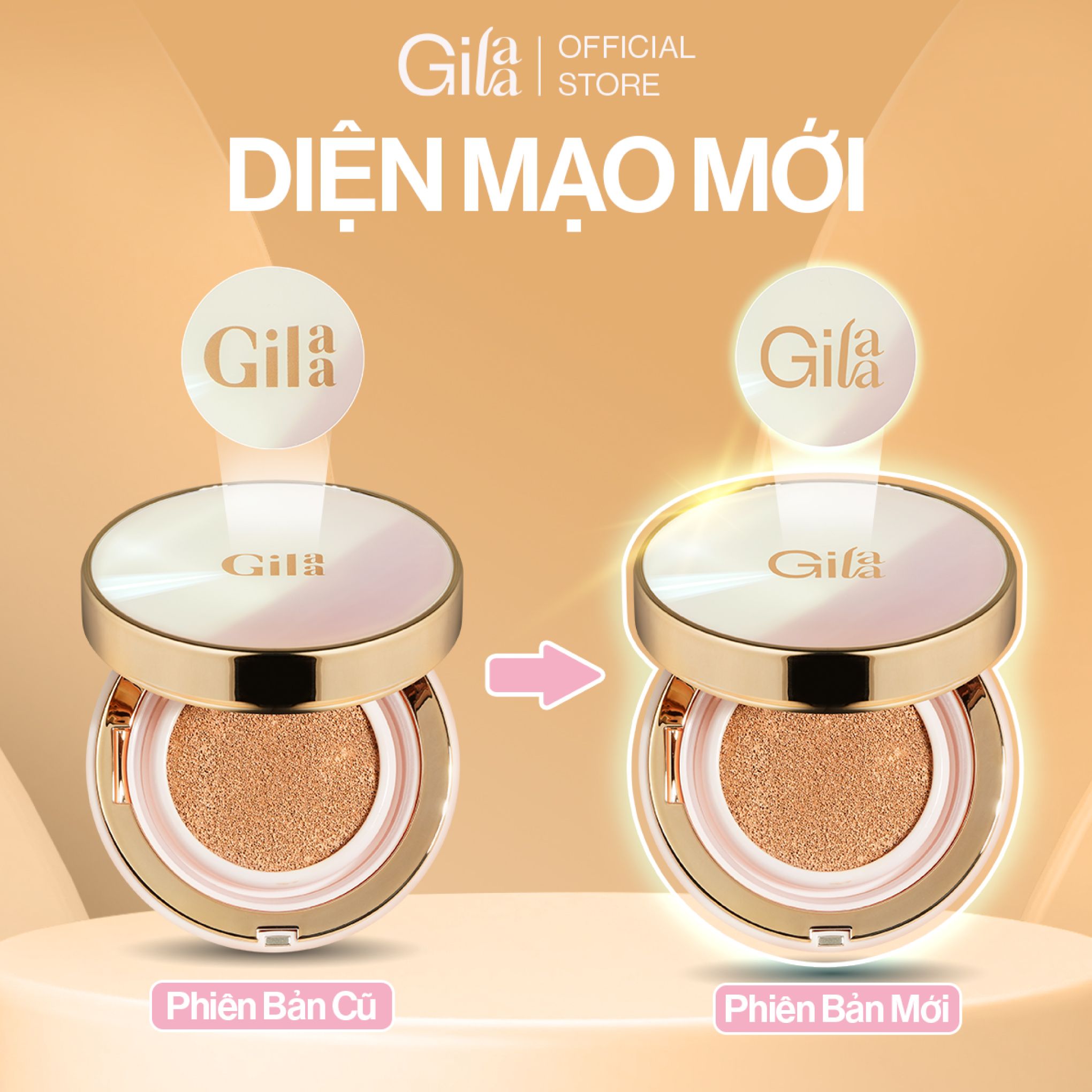 Phấn Nước Trang Điểm Chưa Nén Gilaa (Long Wear Dd Cushion #01 Light Beige, 13G)