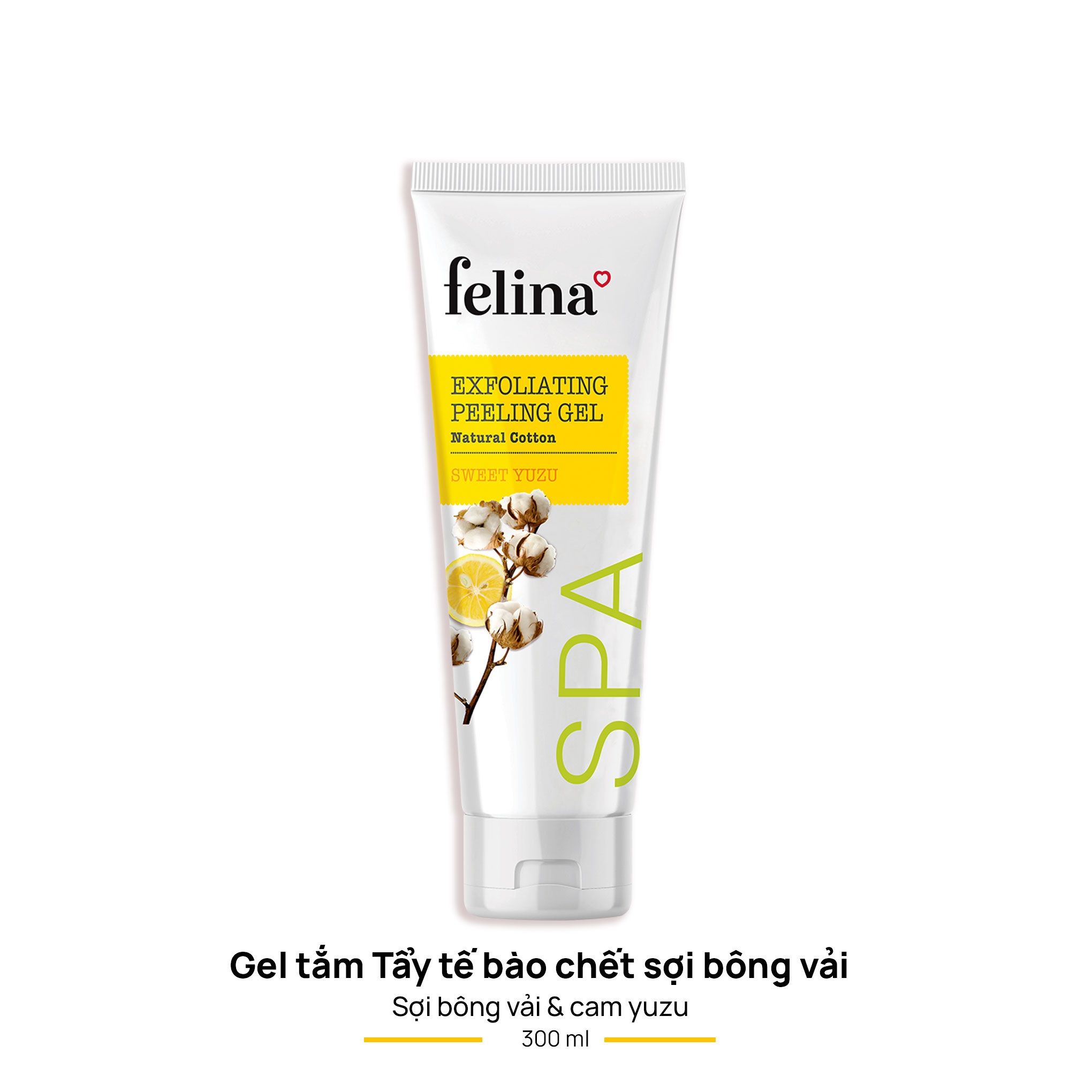 Felina gel TTBC Sợi bông vải chiết xuất Cam Yuzu 300ml