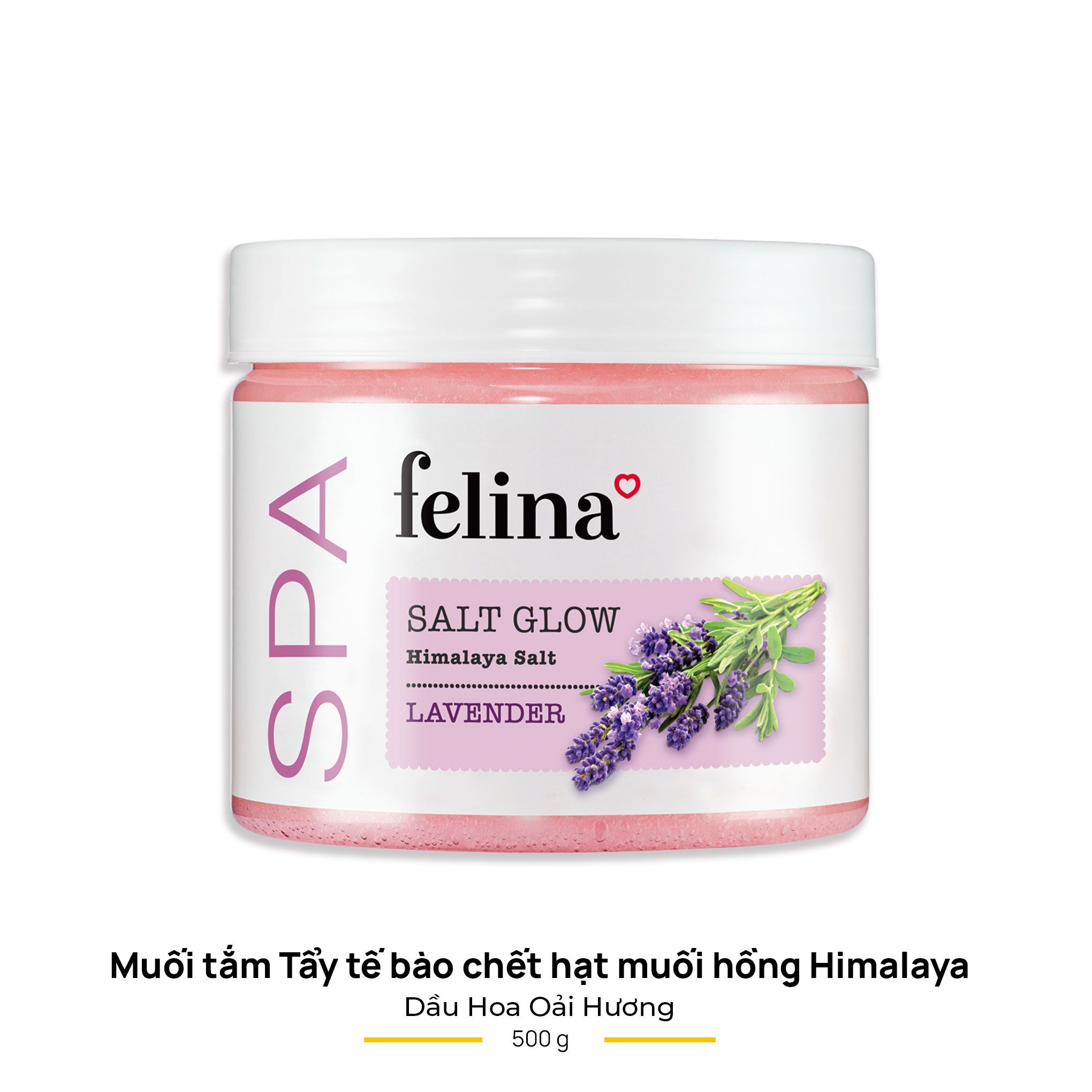 Felina muối tắm TTBC dầu Hoa oải hương 500g