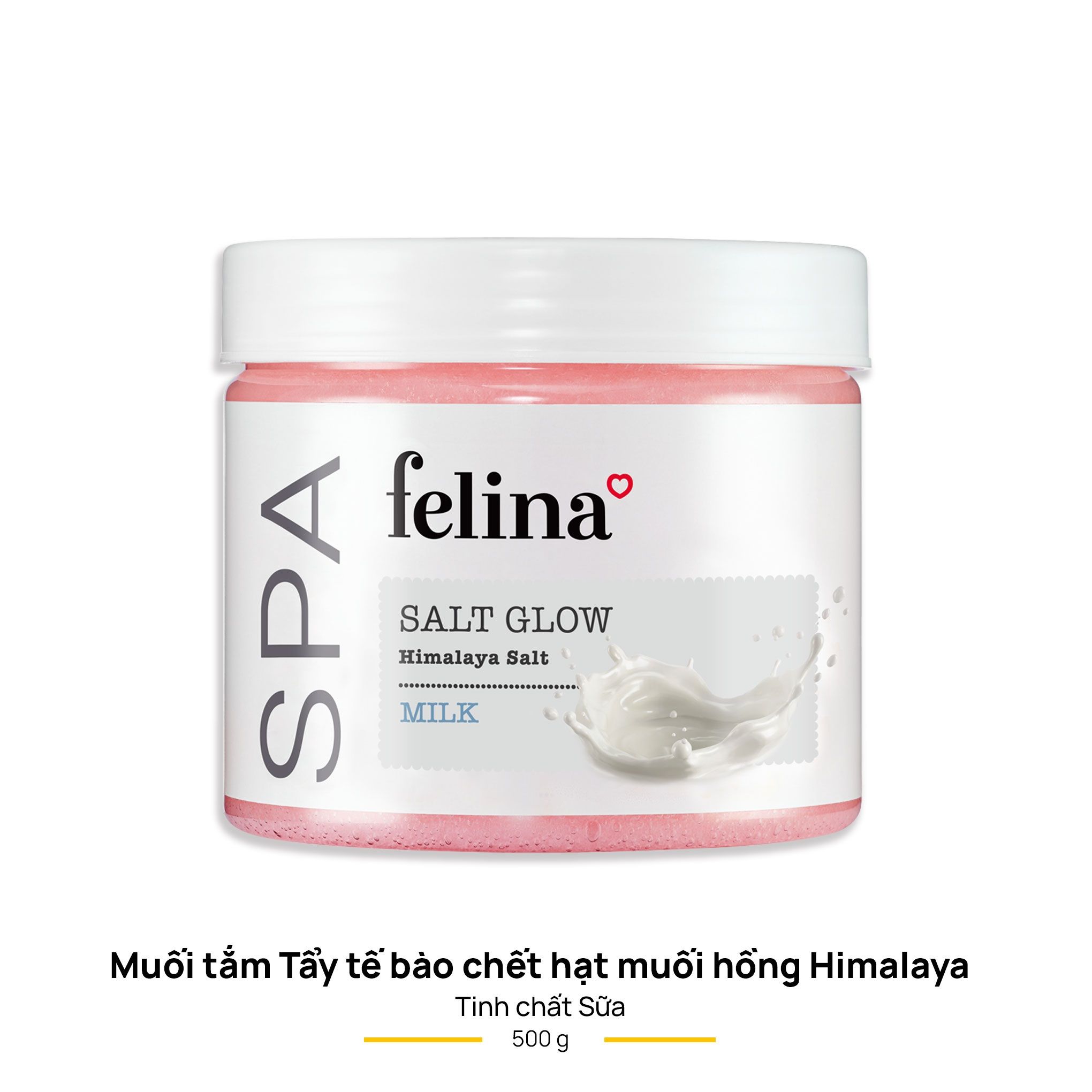 Felina muối tắm TTBC tinh chất Sữa 500g