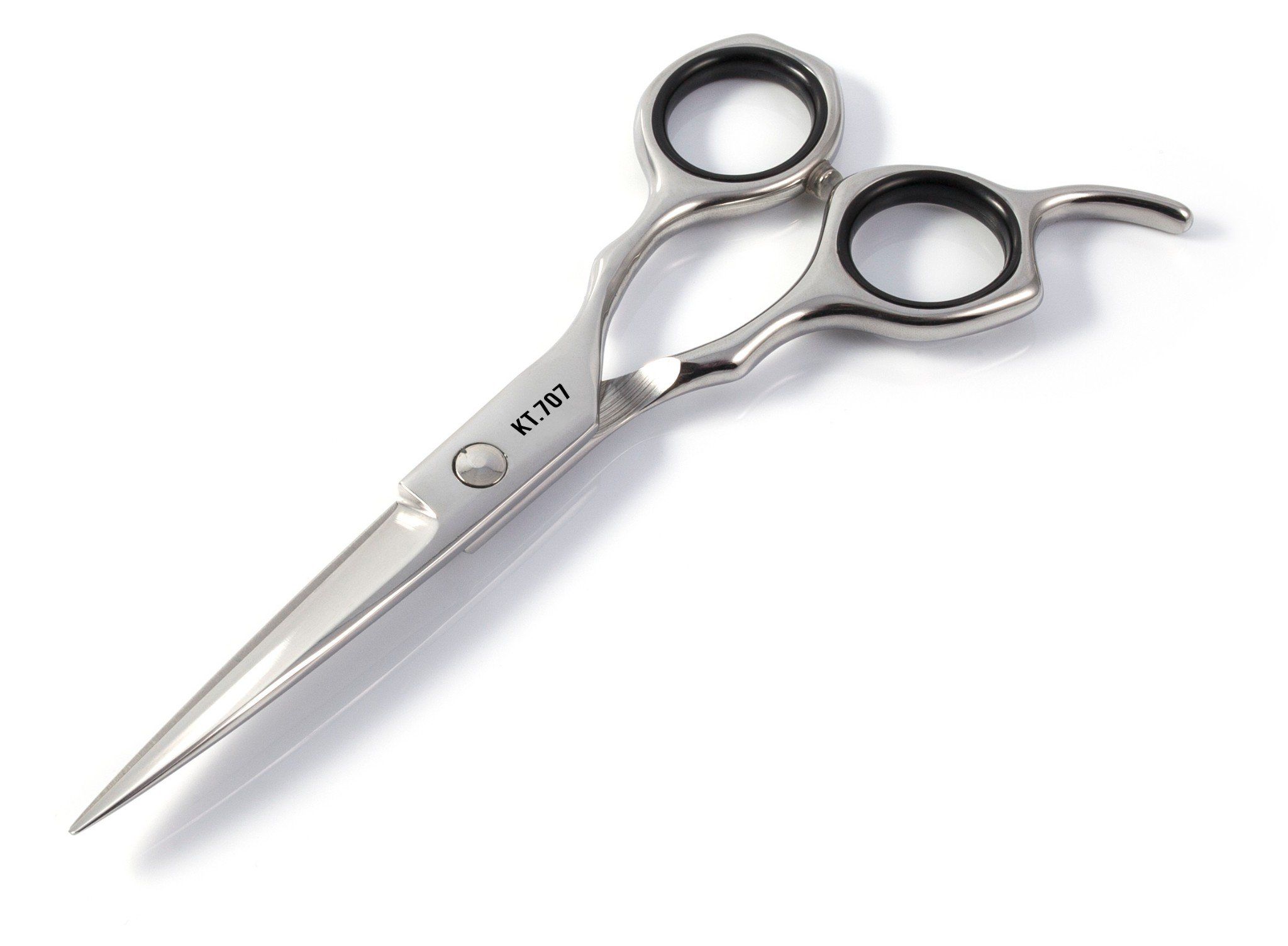 Kéo cắt tóc Kềm Nghĩa lưỡi ngắn kèm đệm cao su KT.707