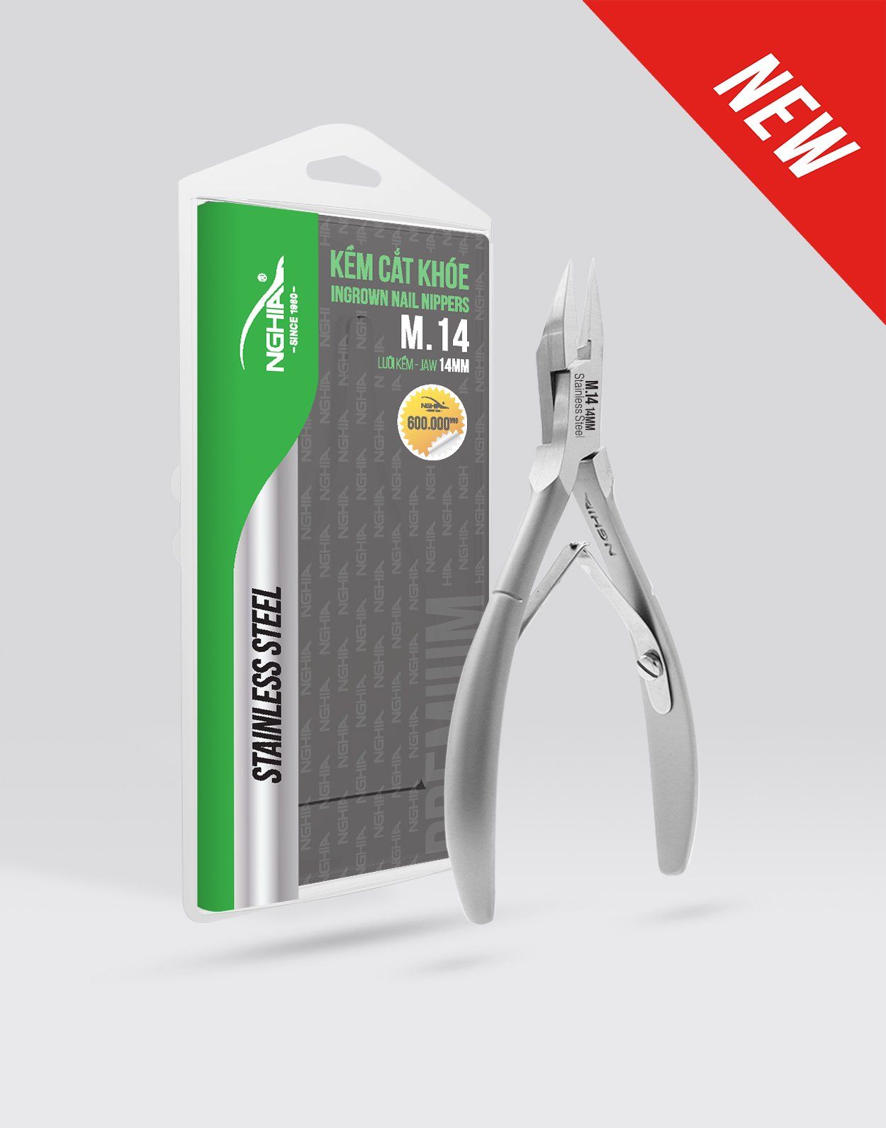 Kềm cắt khóe Kềm Nghĩa thép không gỉ M.14