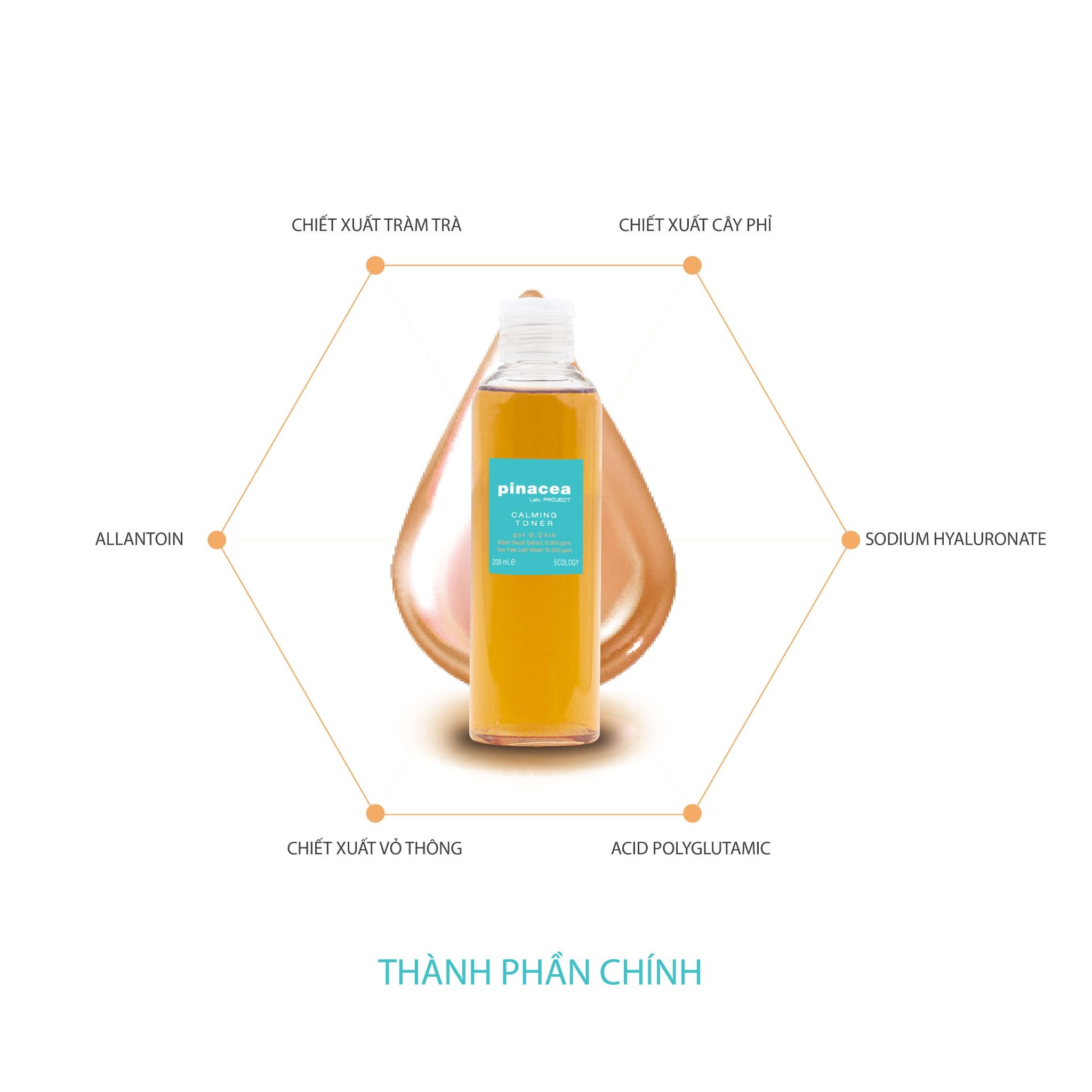 Nước cân bằng da Pinacea Calming Toner - 200ml