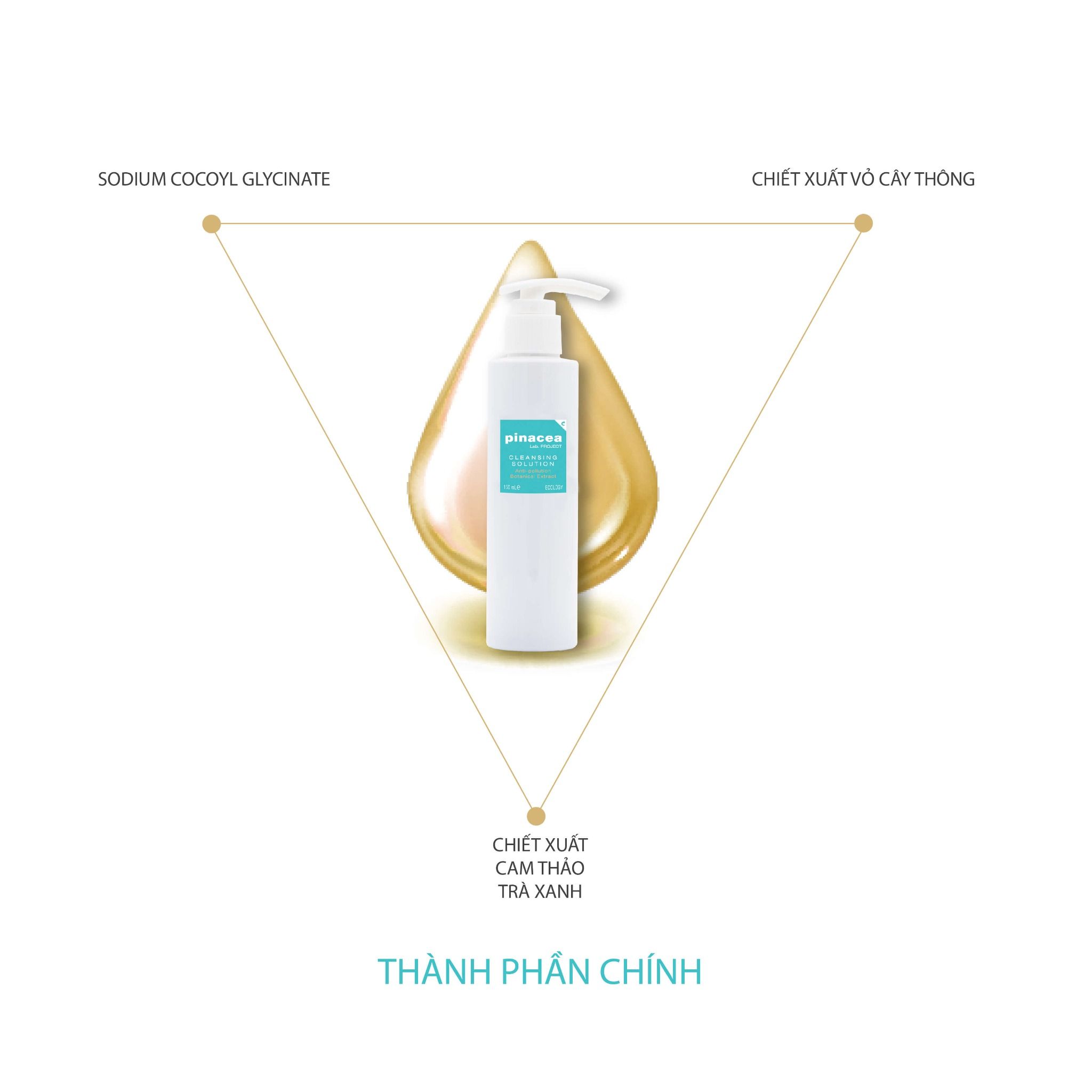 Bộ đôi bấm móng mạ vàng Kềm Nghĩa B.999 và Sữa rửa mặt Pinacea Cleaning Solution 150ml