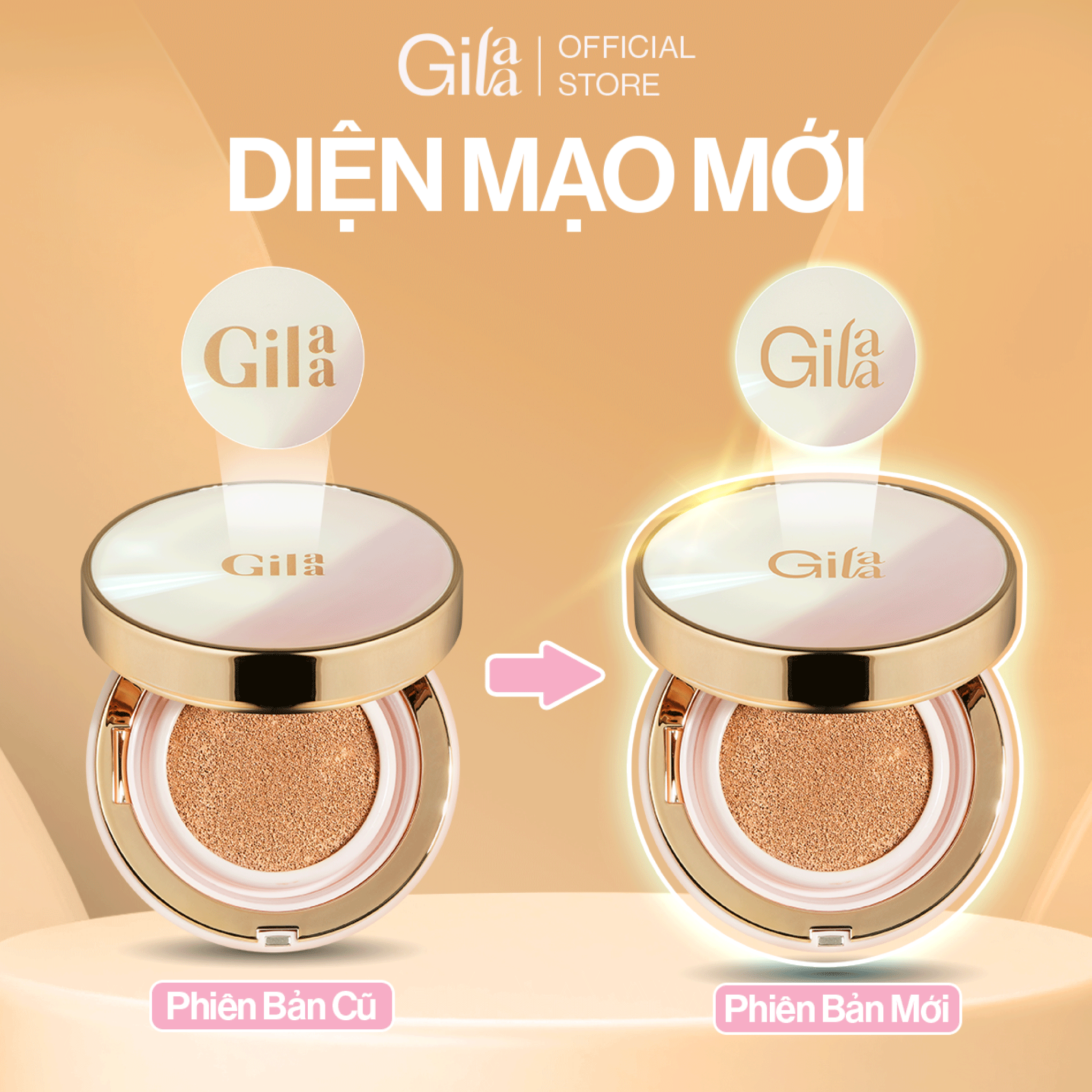 Phấn Nước Trang Điểm Chưa Nén Gilaa (Long Wear Dd Cushion #02 Natural Beige, 13G)