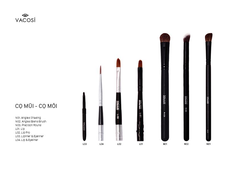 Cọ Môi Lông Dài Vacosi -L02