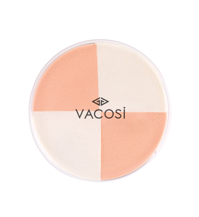Bông Phấn Ướt Vacosi Tam Giác Nhọn (Bịch 4 Cái)-BP13