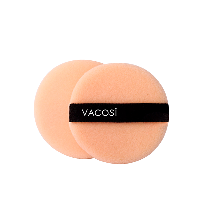 Bịch 2 Bông Phấn Khô Tròn Nhỏ Vacosi -BP01