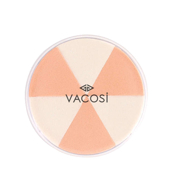 Bông Phấn Ướt Vacosi Tam Giác (Hộp 6 Miếng)-BP14
