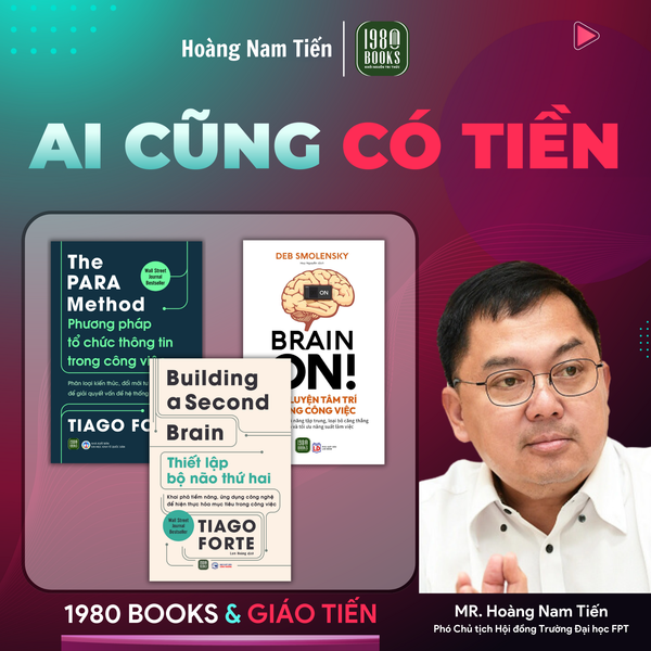 Bộ 3 cuốn sách Phương Pháp Tổ Chức Thông Tin Trong Công Việc + Thiết Lập Bộ Não Thứ Hai + Rèn Luyện Tâm Trí Trong Công Việc