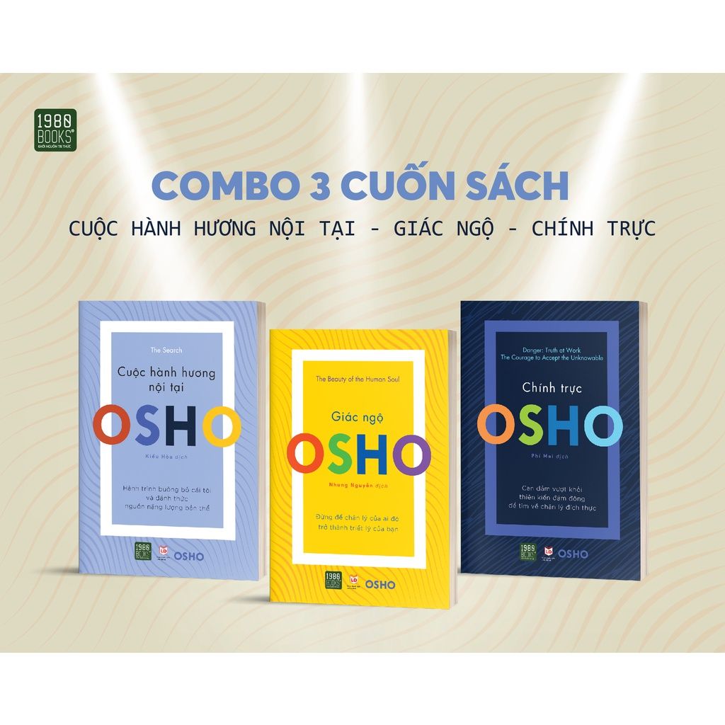  Sách - Combo 3 cuốn Cuộc Hành Hương Nội Tại - Giác Ngộ - Chính Trực - 1980books 