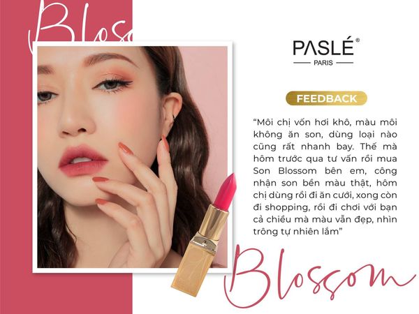 BLOSSOM LIPSTICK - Son Siêu Mỏng Mịn Với 8 Màu Son
