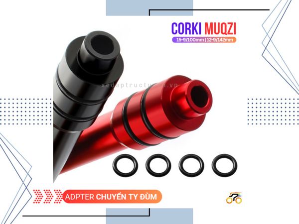 ADAPTER ĐÙM TRƯỚC - CORKI / MUZIQ - 15mm CHUYỂN RA 9mm - DÀI 100mm