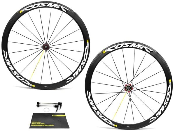 BÁNH XE ĐẠP ROAD 700c - MAVIC COSMIC PRO - TRƯỚC 20L, SAU 20L, MÁ PHANH - LÍP THẢ 7,8,9,10,11,12 - CĂM LÁ HẸ - HUB CARBON