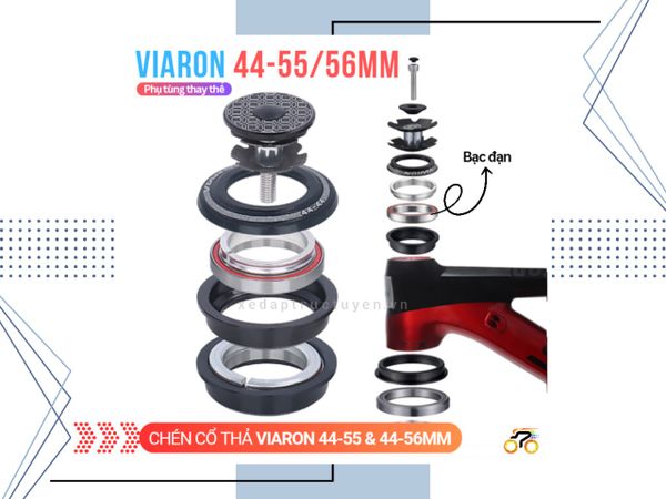 CHÉN CỔ XE ĐẠP - VIARON 44 x 55mm - CỔ THẢ - BẠC ĐẠN