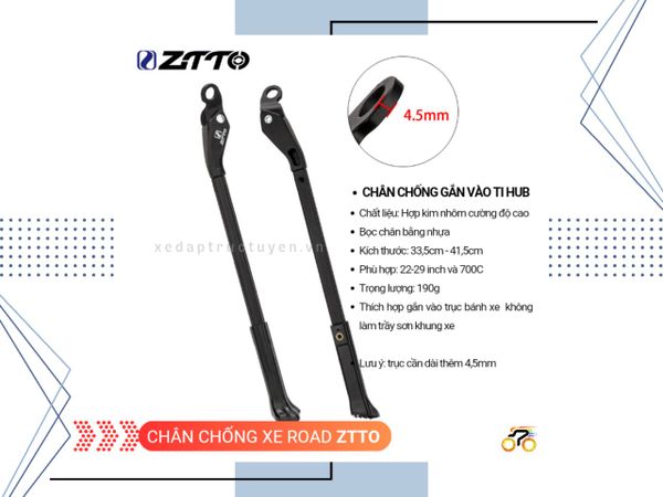 CHỐNG XE ĐẠP - ZTTO - GẮN CỐT ĐÙM TY BOOST