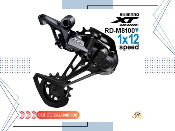 CÙI ĐỀ SAU - SHIMANO DEORE XT RD M8100 (12 TỐC ĐỘ)