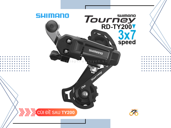 CÙI ĐỀ SAU SHIMANO TOURNEY RD TY200 (7 TỐC ĐỘ)