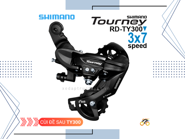 CÙI ĐỀ SAU SHIMANO TOURNEY RD TY300 (7 TỐC ĐỘ)