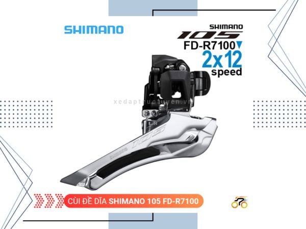 CÙI ĐỀ TRƯỚC GẮN SƯỜN - SHIMANO 105 - R7100 (2 TỐC ĐỘ)