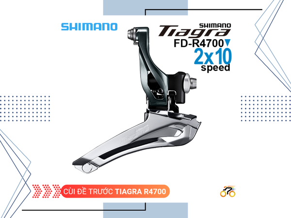CÙI ĐỀ TRƯỚC - SHIMANO TIAGRA FD R4700 - ROAD (BẮT SƯỜN)