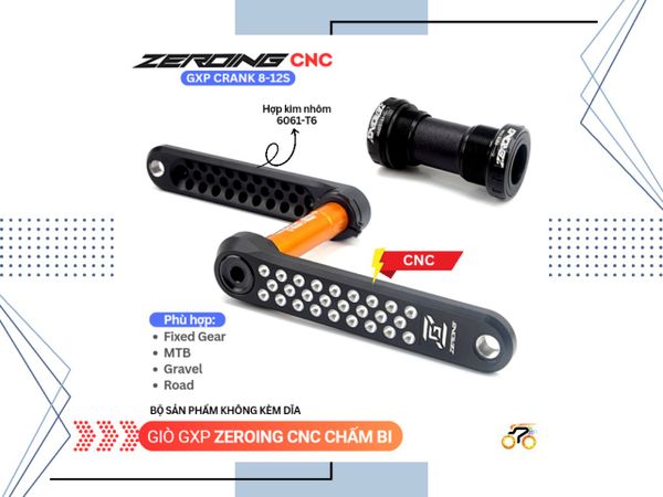 GIÒ KHÔNG DĨA - ZEROING CNC CHẤM BI - GXP (KÈM TRỤC RỖNG)