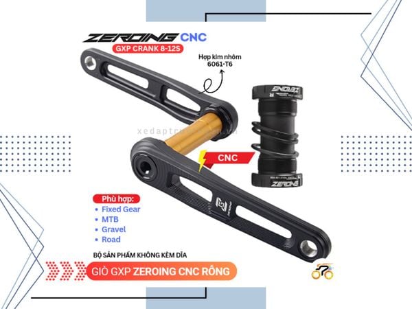 GIÒ KHÔNG DĨA - ZEROING CNC RỖNG - GXP (KÈM TRỤC RỖNG)